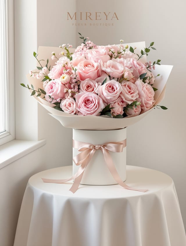 Bouquet Aurora — Soft Pink Mix