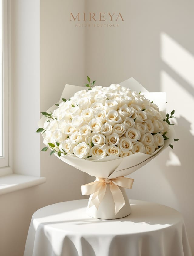 Bouquet Pure — 51 White Roses