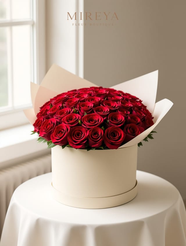 Bouquet Velvet — 25 Red Roses in a Box